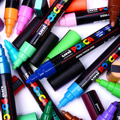 EASY Posca Paint Pens PRO TIP for Mind-Blowing MIXED MEDIA
