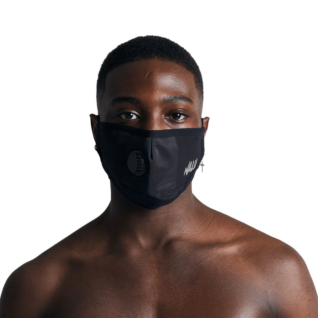 Black Technical Nylon Face Mask – World Of Nalu