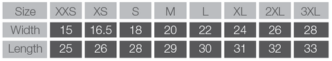 Adult Size Chart