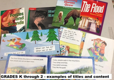 Pearson Mcgraw-Hill leveled readers for kindergarten through second grade