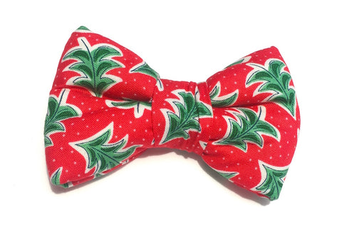 christmas theme dog bowtie in liberty print