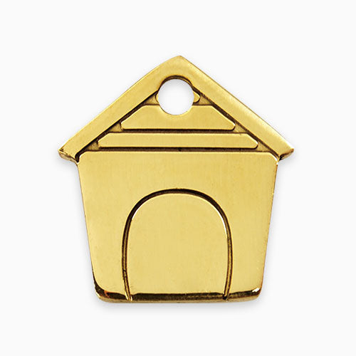 Brass Tags Blank Round End Rectangle