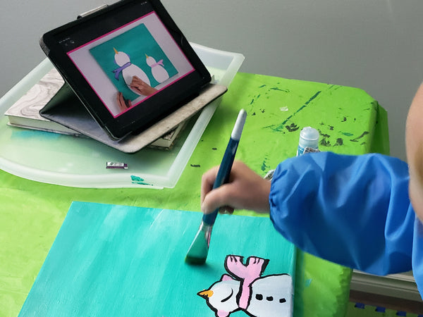 Atelier de peinture en ligne DIY pour enfant