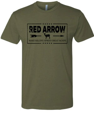 Youth Make Killing Spikes Great Again Tee - Red Arrow