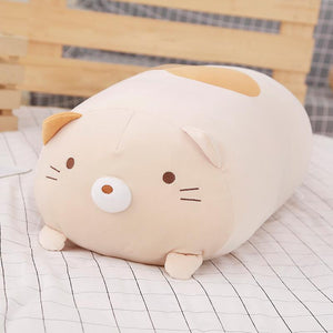 squishy cat plush pillow