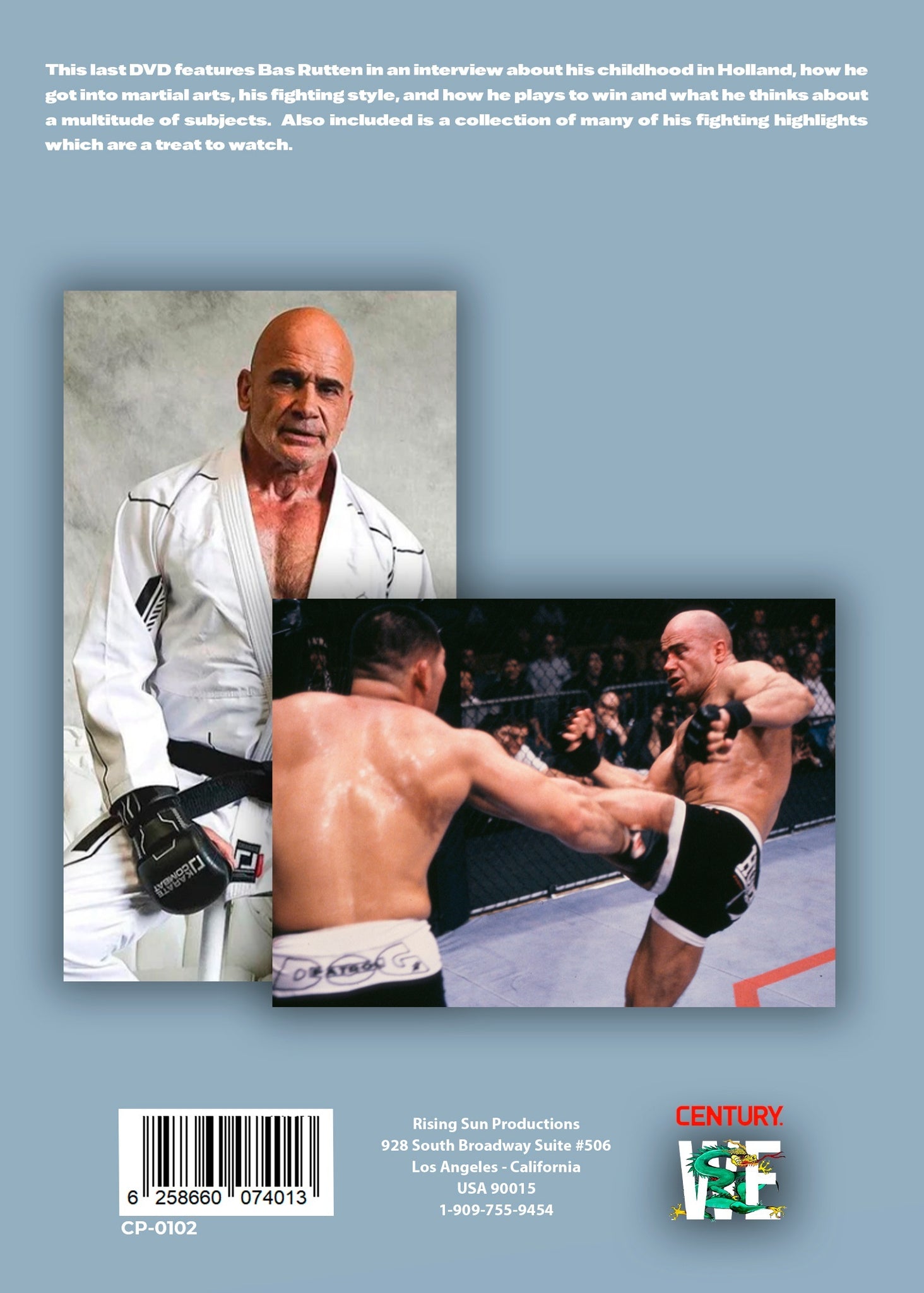 Bas Rutten MMA Fighting In Interview Highlights DVD Panc I&I Sports Supply Co., Inc.