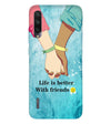 Life is Better with Friends Back Cover for Xiaomi Mi A3