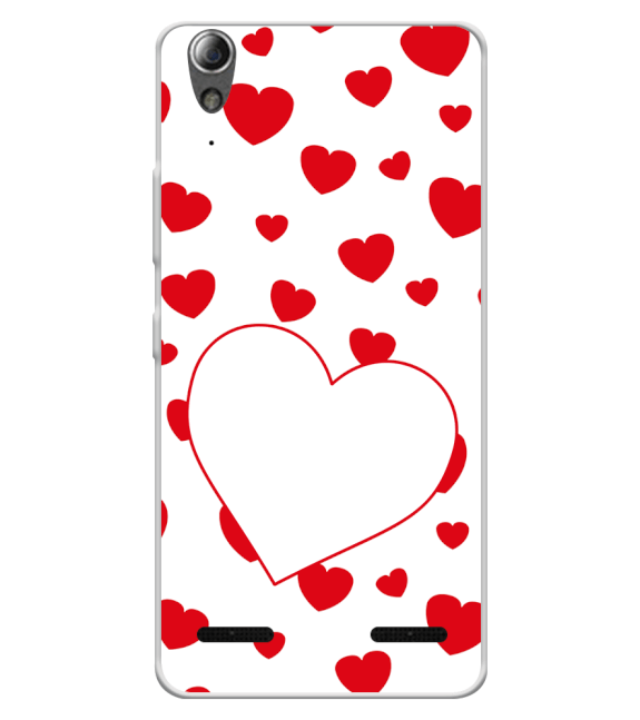 Loving Hearts Back Cover for Lenovo A6000 and A6000 Plus