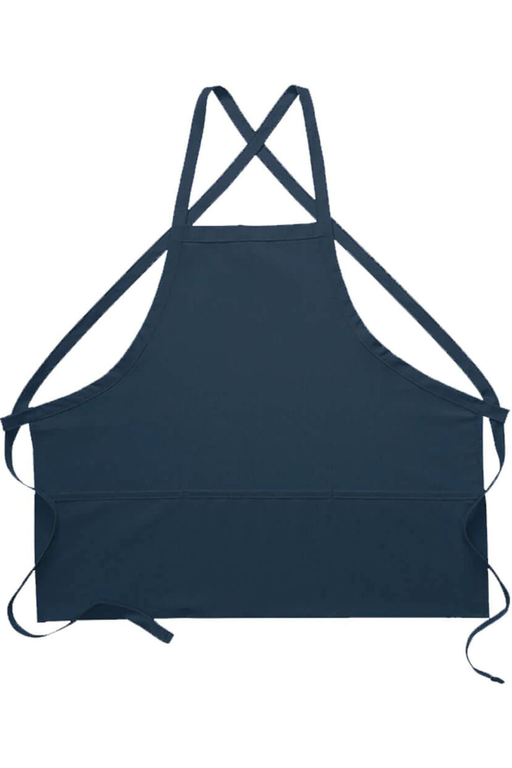 Navy Deluxe Criss Cross Bib Apron (3 Pockets)