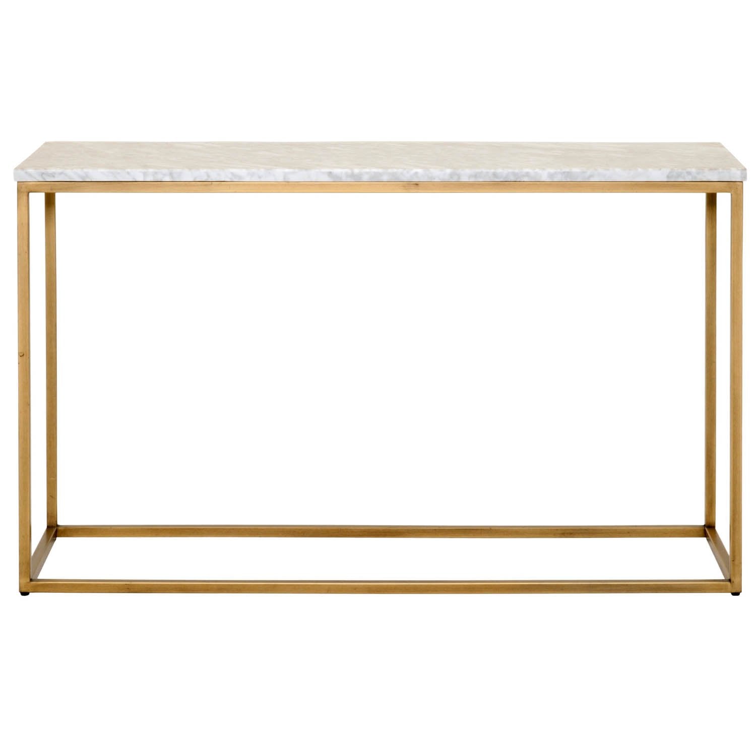 Carrera Console Table in White Carrera Marble - peter andrews