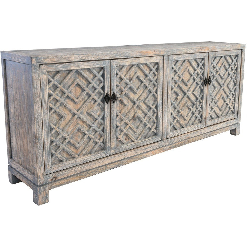 Harmony 4-Drawer Breakfront 72 Sideboard - peter andrews