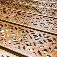 5 Inch Corten Steel Channel Drain Grates/Covers