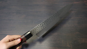清助 AUS10 45層ダマスカス 牛刀包丁 和包丁 240mm 紫檀柄 - 清助刃物