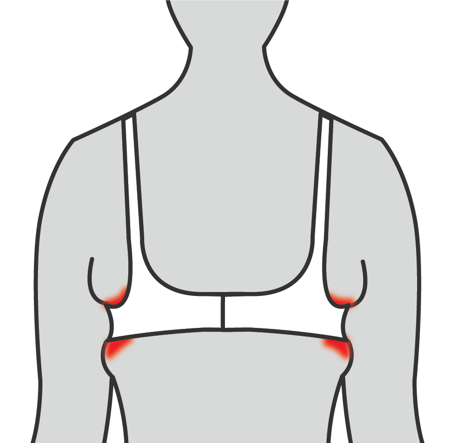 Fit Check] calculator told me 38DD/40D… 38DD has some spillage out the  sides but 40D the band is way too loose and there's gaps between my breasts  and the cup? : r/ABraThatFits