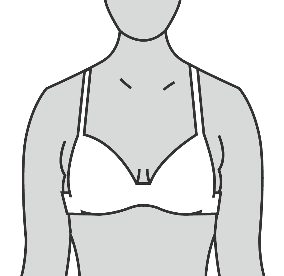 Linee guida per la vestibilità del reggiseno - Coppa