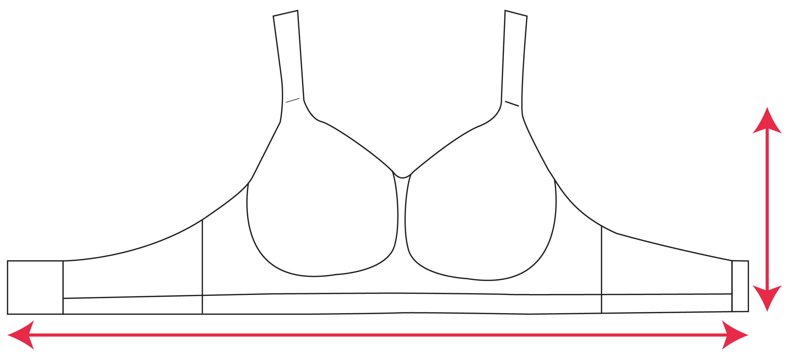 frustrato con te taglia reggiseno sportivo