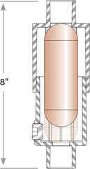 HVAC Air-Trap P-Series Dimensions - HVAC Condensate Trap - Des Champs Technologies