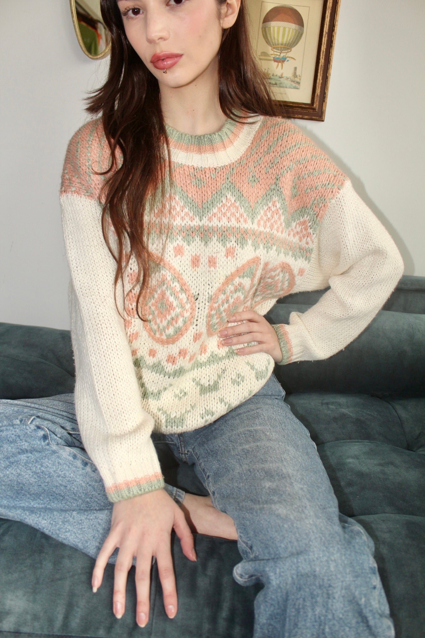 Vintage 90s Off the Shoulder Knit (M) | ThreeDays-AWeek