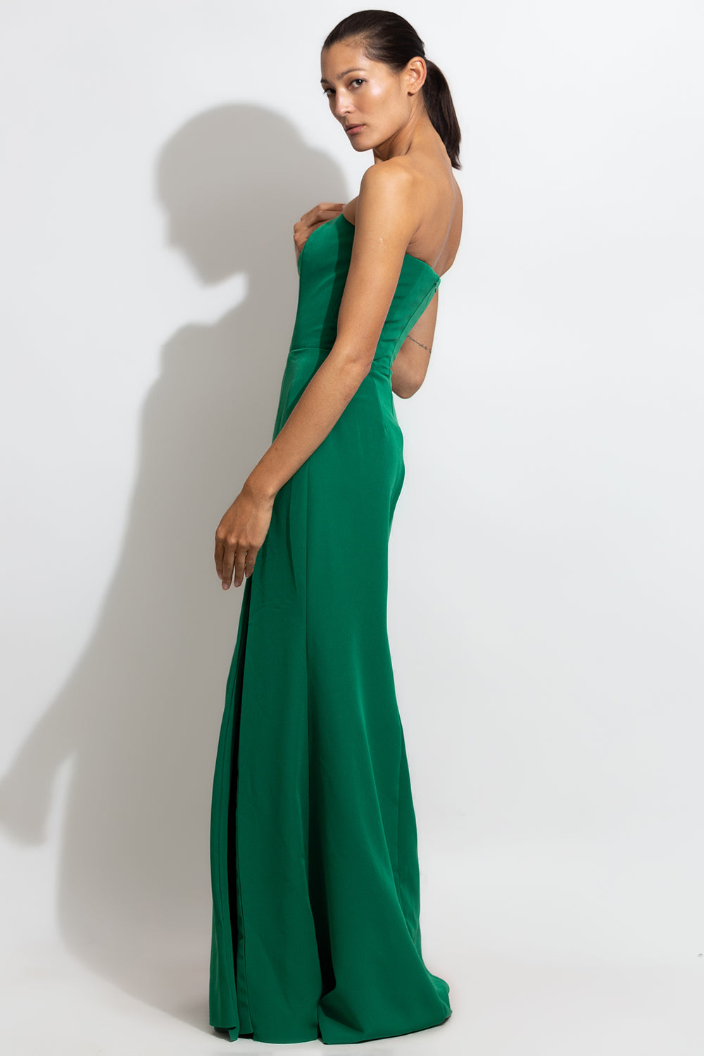 Strapless Slit Gown | VESTIDO