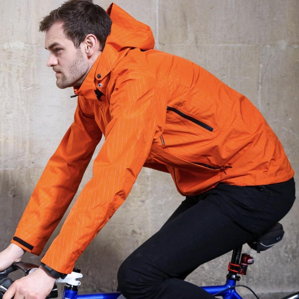 cycling jacket orange