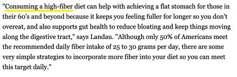Kara then highlights the importance of fiber in maintaining people’s overall health, especially for the elderly. She mentions that consuming a high-fiber diet keeps you feeling fuller for longer, so you don’t overeat.