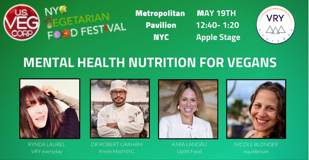 Kara Landau registered dietitian nutrition and mental health diet mood speaker vegetarian food festival 2019 nyc