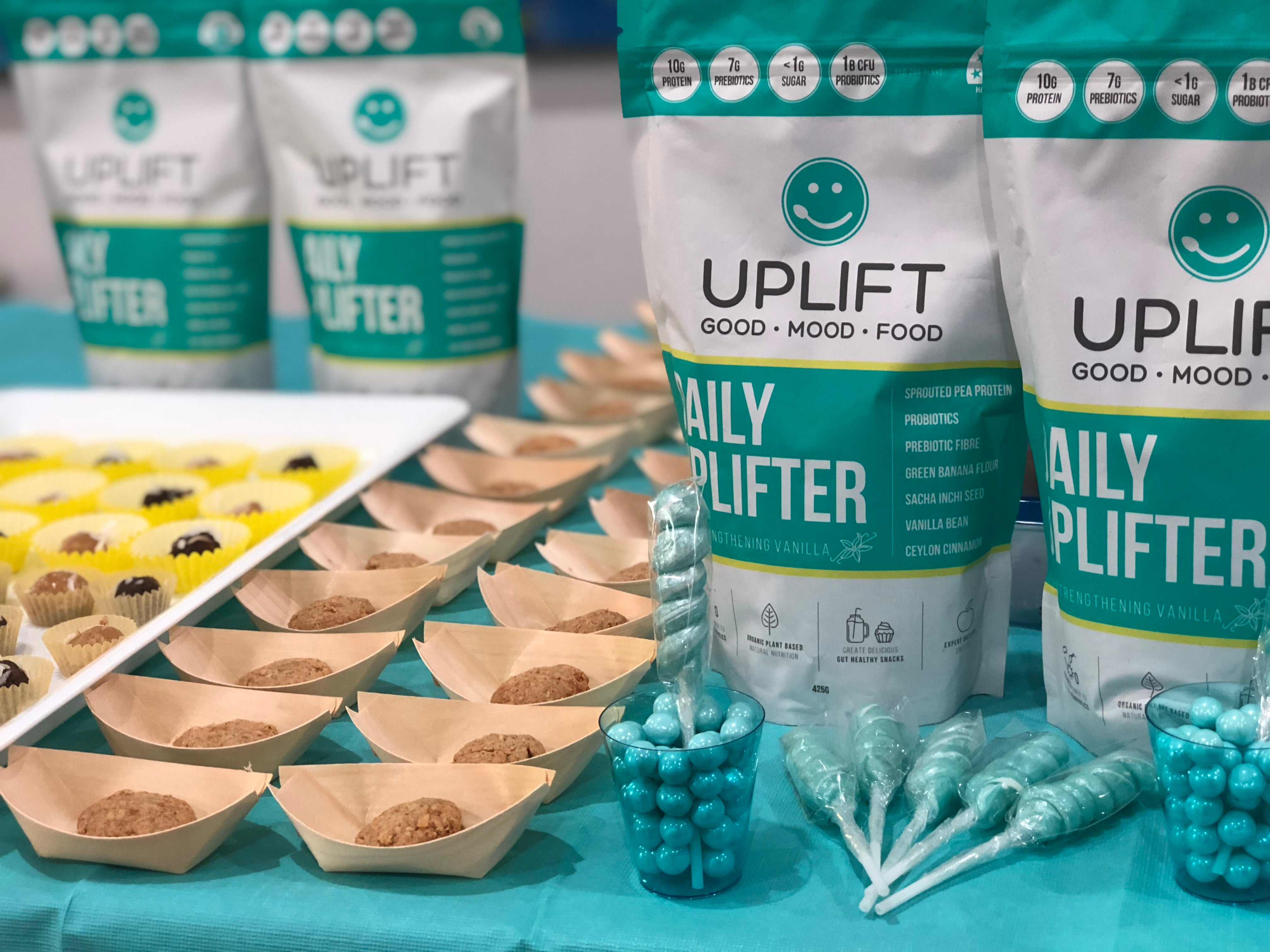 Uplift Food Daily Uplifter gut happy cookies nyc influencer event plant based taste buzz