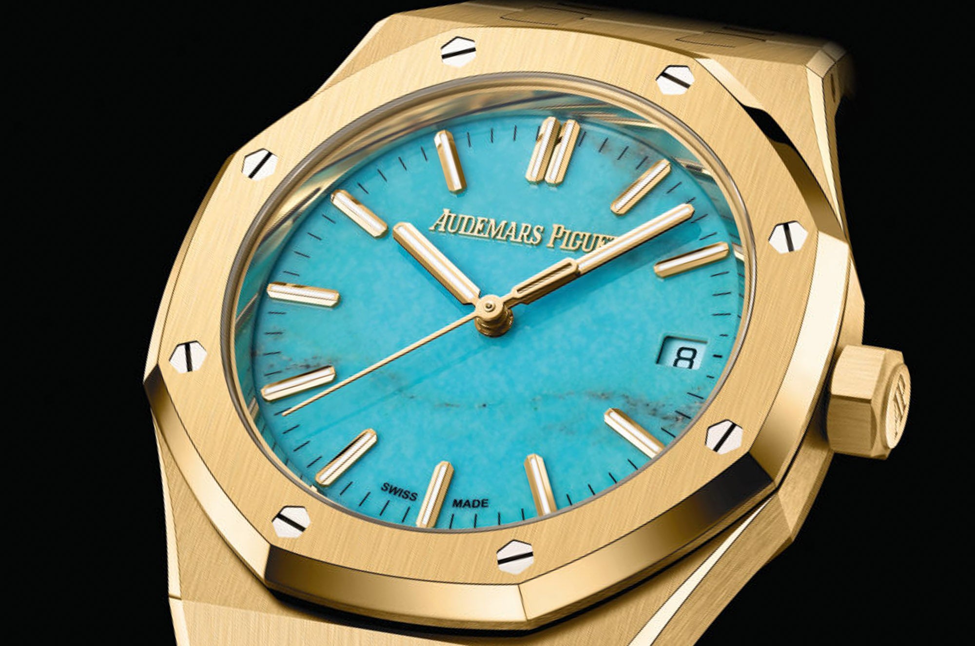 Audemars Piguet Royal Oak Turquoise Dial – Element iN Time NYC