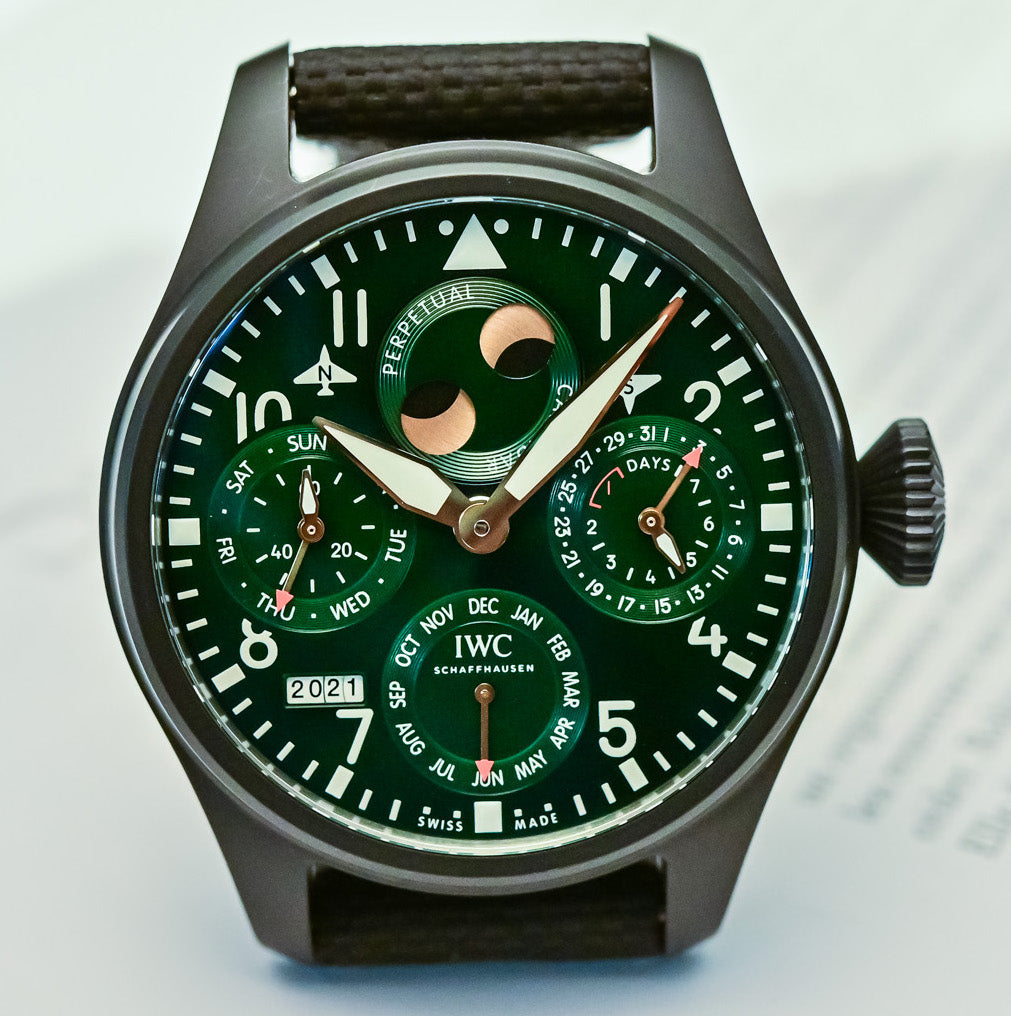 IWC Big Pilot’s Watch Perpetual Calendar Edition Racing Green – Element ...