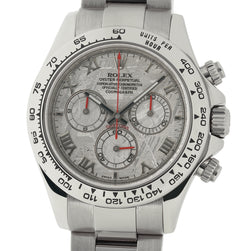 daytona white gold meteorite dial