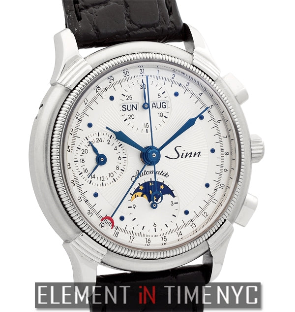 Sinn Triple Calendar Moonphase 38mm Steel 6015 St Element iN Time NYC