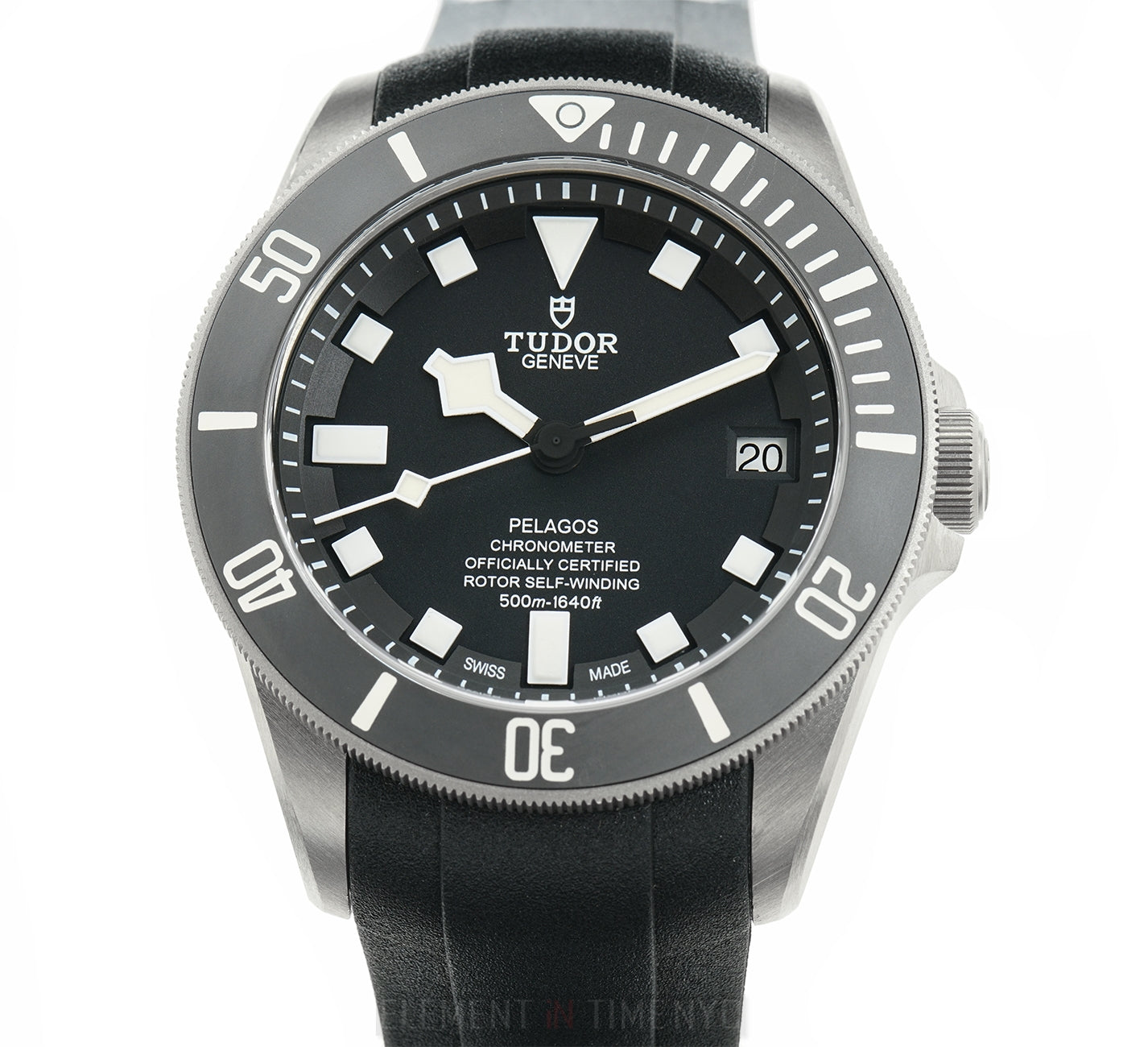 Tudor Pelagos Diver Titanium 42mm Black Dial On Rubber B & Deployment ...