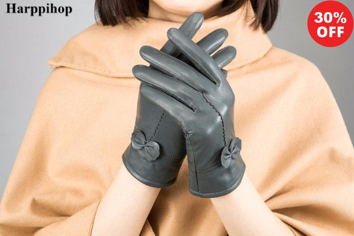 Stylish Women's Genuine Leather Gloves 
