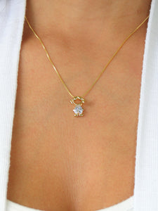 Crystal Girl 14K Gold plated Necklace - Sweetas Trends