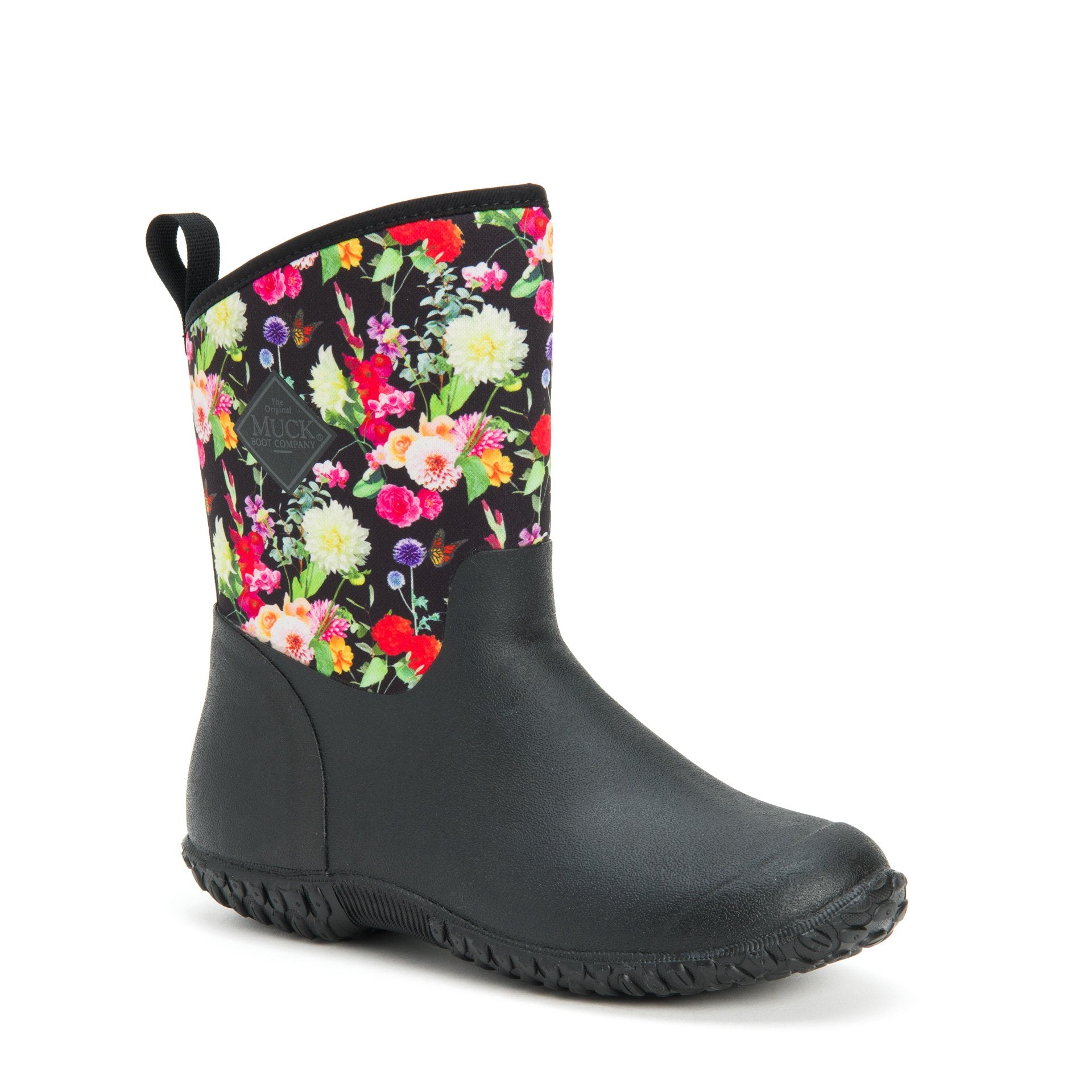 Muckster II Mid Black Floral Boot 