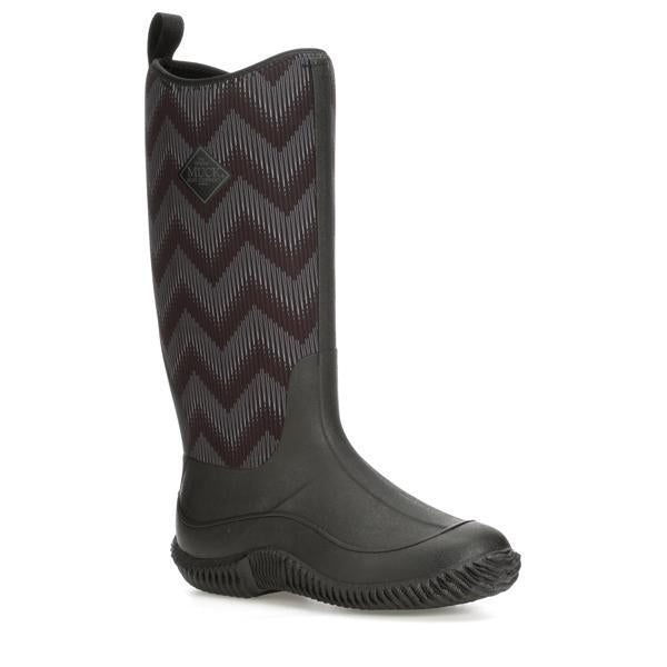 Hale Tall Black Purple Waterproof Boots 