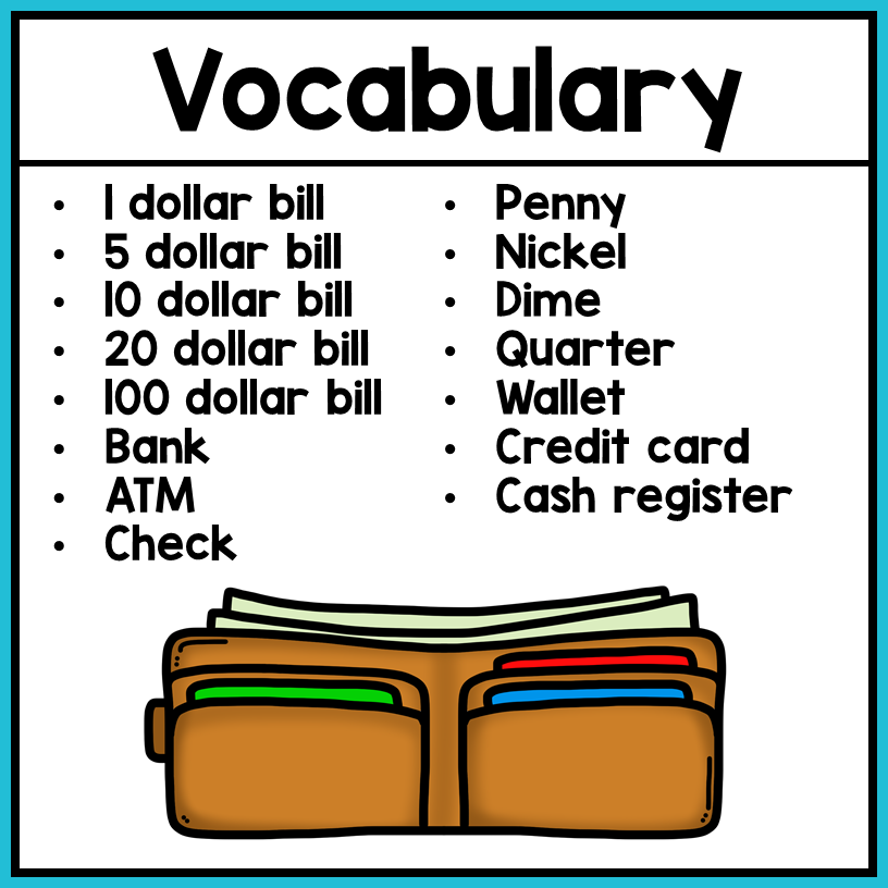 life skills worksheets money vocabulary autism work tasks