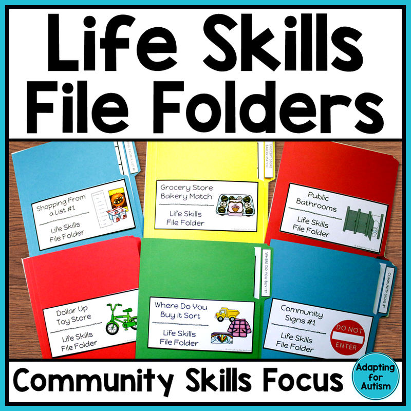 Free Printable File Folder Activities For Special Education