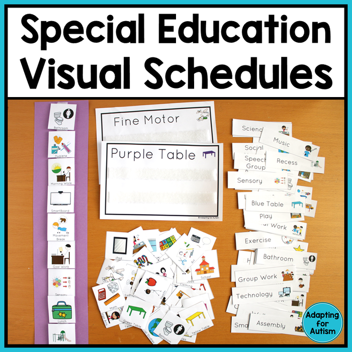 Visual Schedules for Special Education and Autism Classrooms Autism