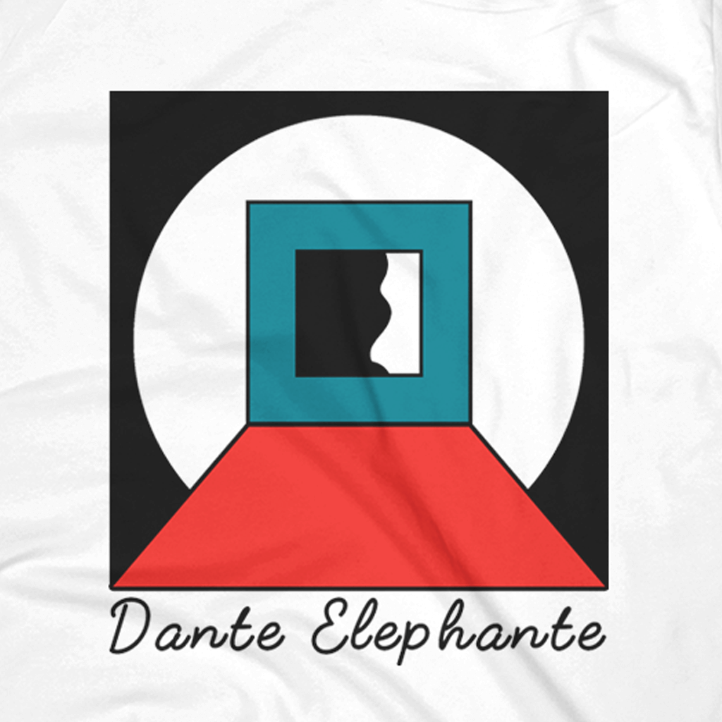 Dante Elephante - Geometric White T-Shirt – Hello Merch