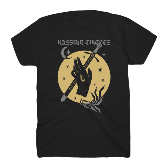 D04 バンドTシャツ　ロシアンサークルズ　RUSSIAN CIRCLES 白　cicago panther US　ポストメタル