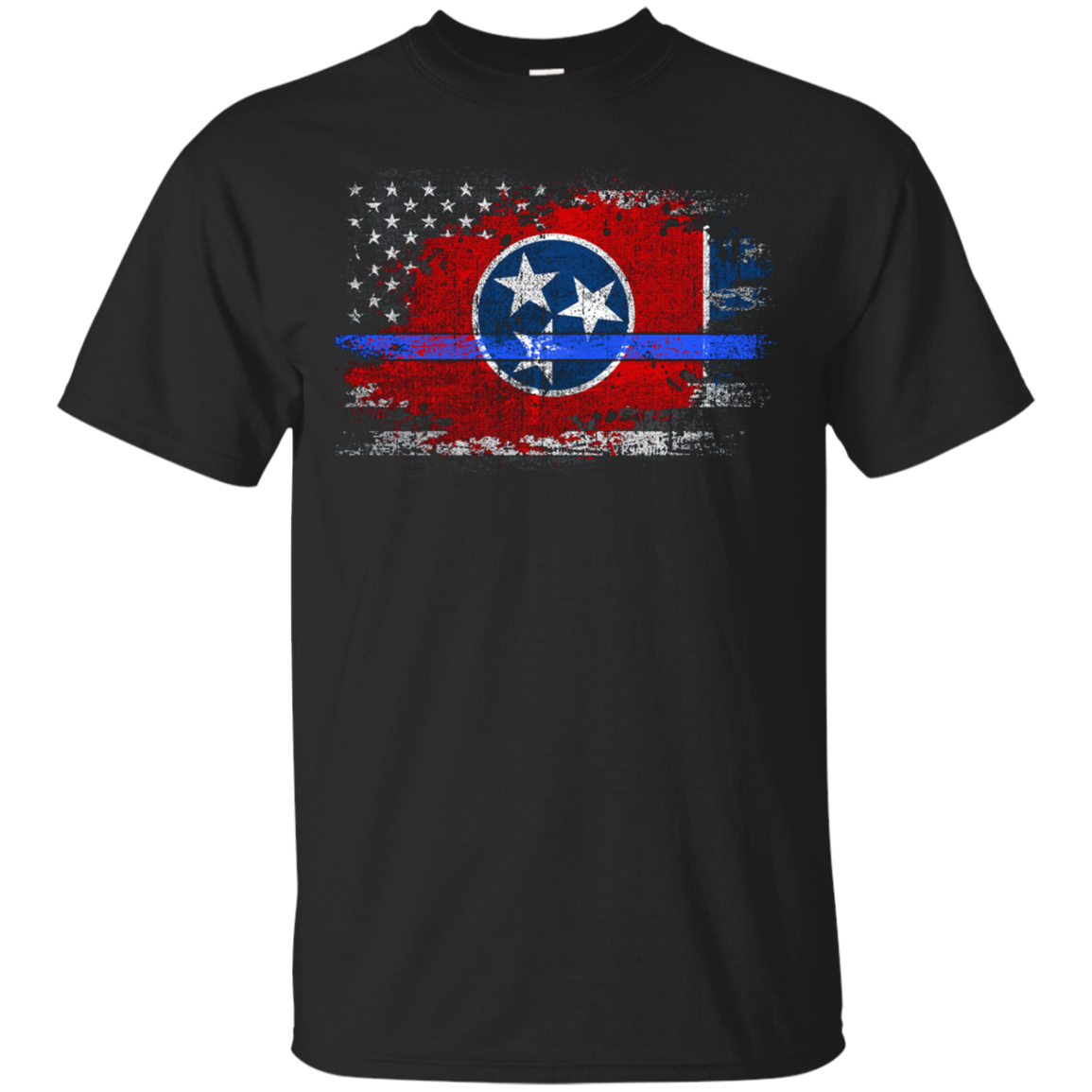 Tennessee Thin Blue Line Flag T-shirt
