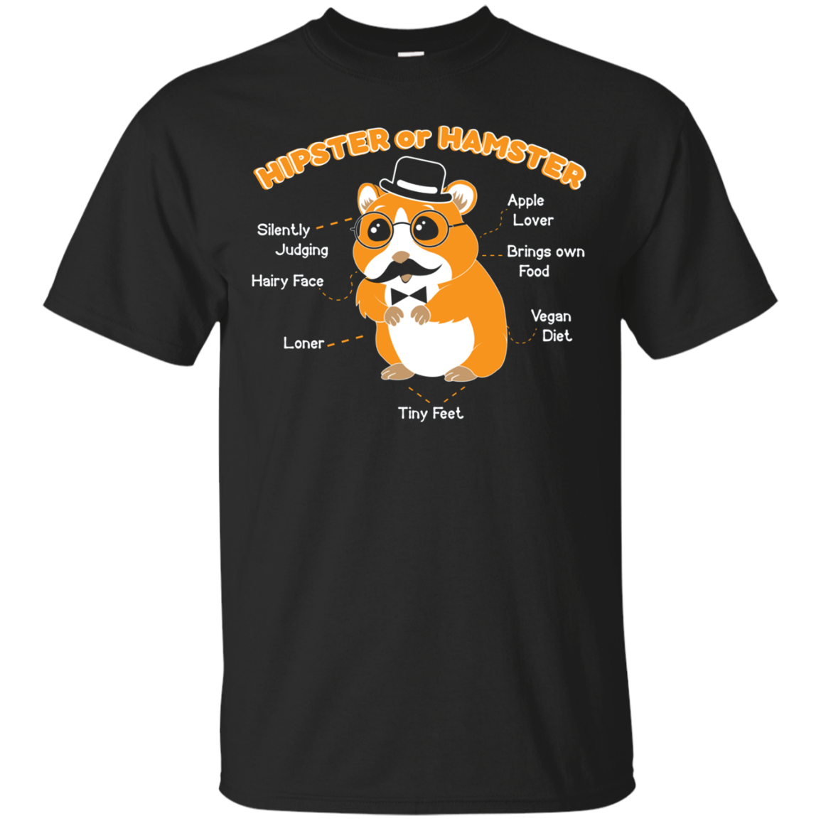 Funny Hamster Shirt - Hipster Or Hamster
