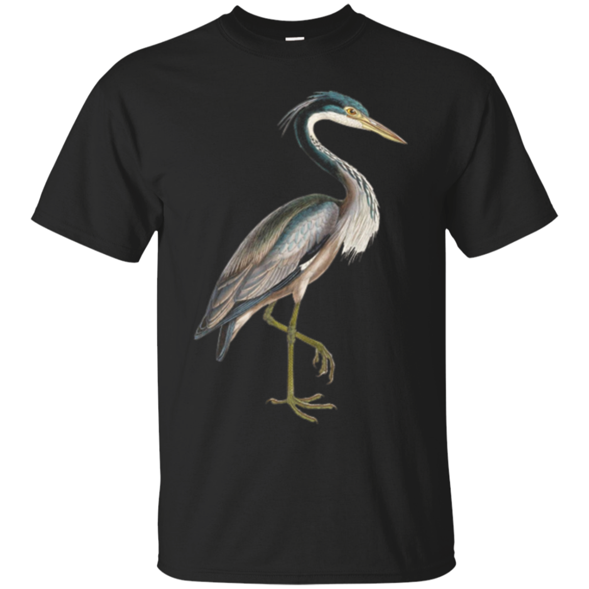 Heron T-shirt Vintage Bird Graphic Tee