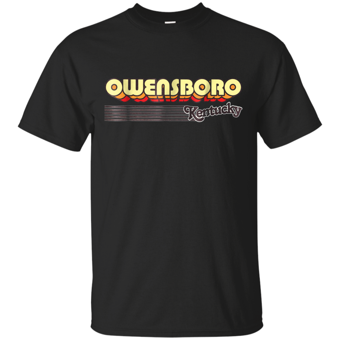 Vintage Owensboro, Kentucky T-shirt - Retro Stripes