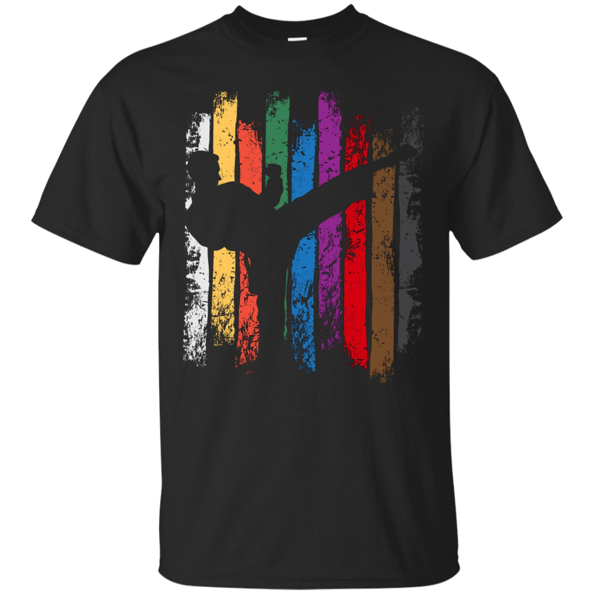 Taekwondo Belts Silhouette Shirt For Martial Artists