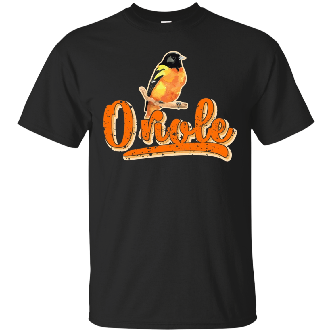 Oriole Bird Silhouette T Shirt - Vintage Oriole Bird Tee