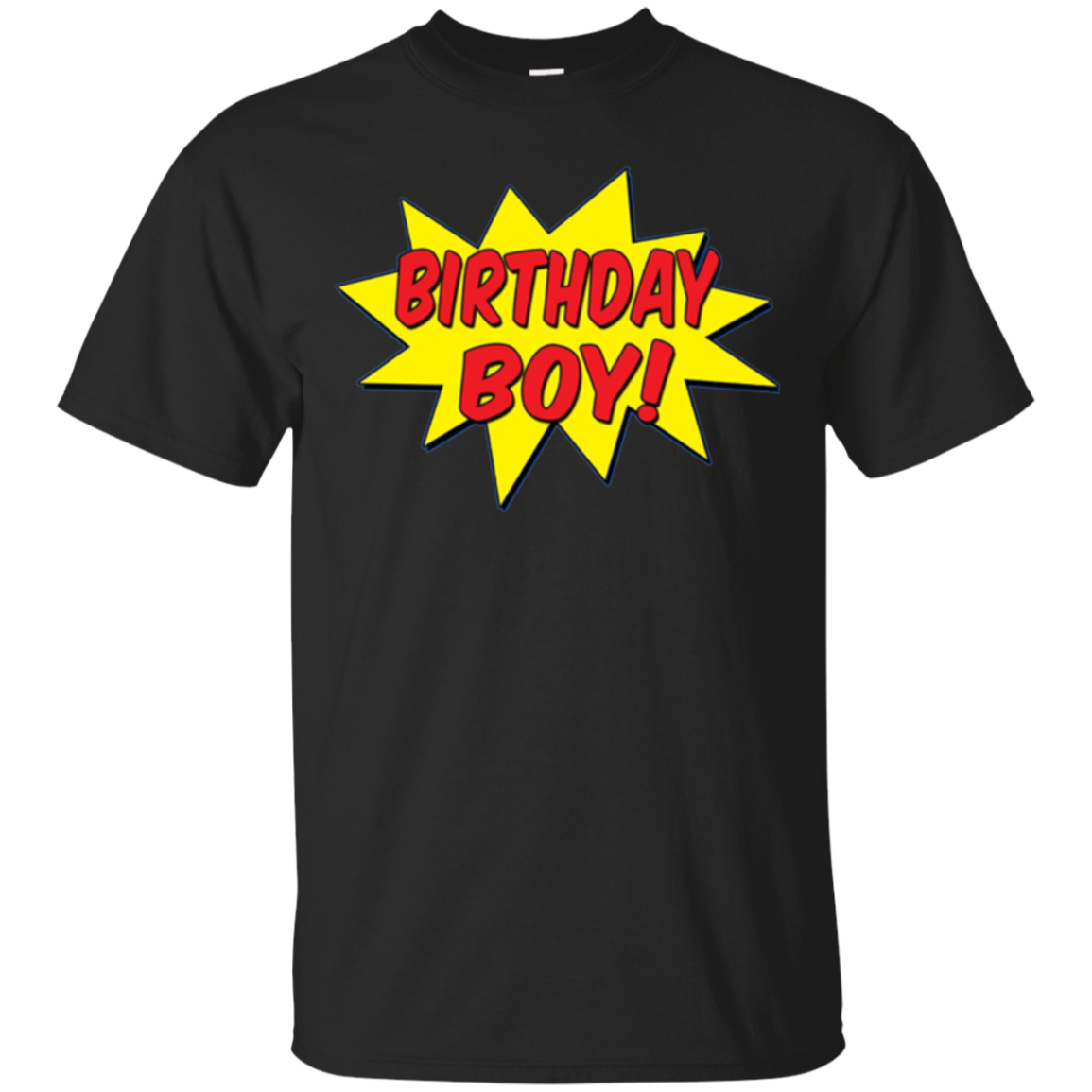 Superhero Cartoon Comic Birthday Boy T Shirt 