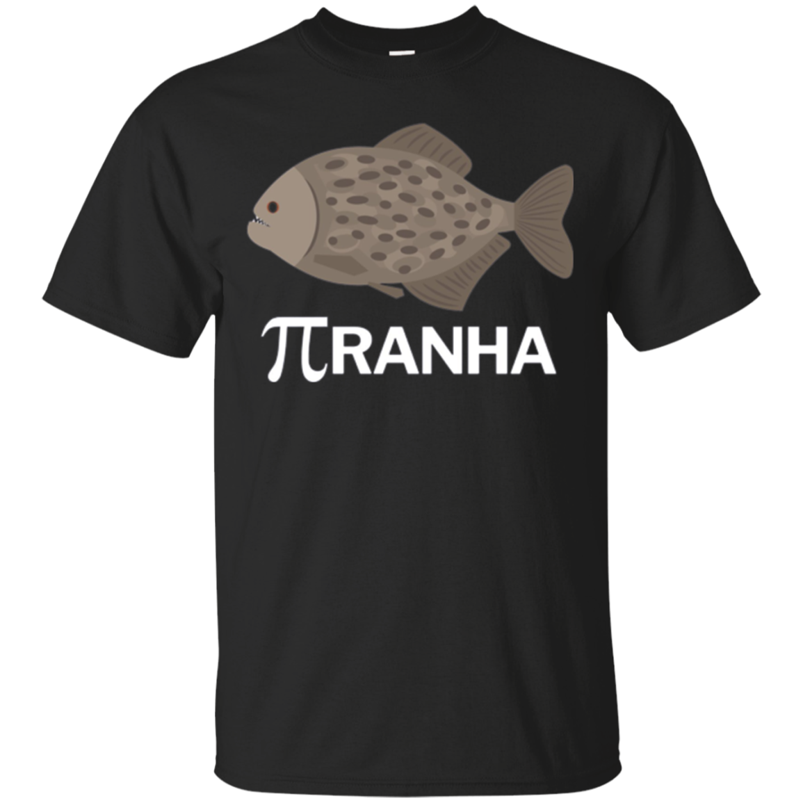 Math And Fishing Pi Ranha Funny Math T-shirt