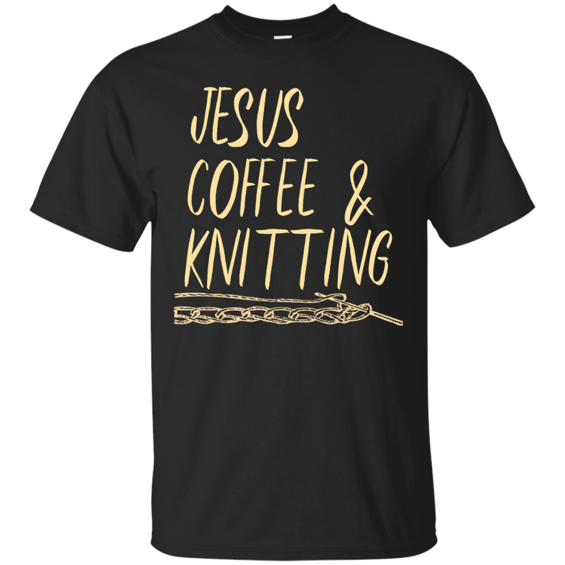 Jesus Coffee Knitting Shirt Christian Knitter Sewing Girl